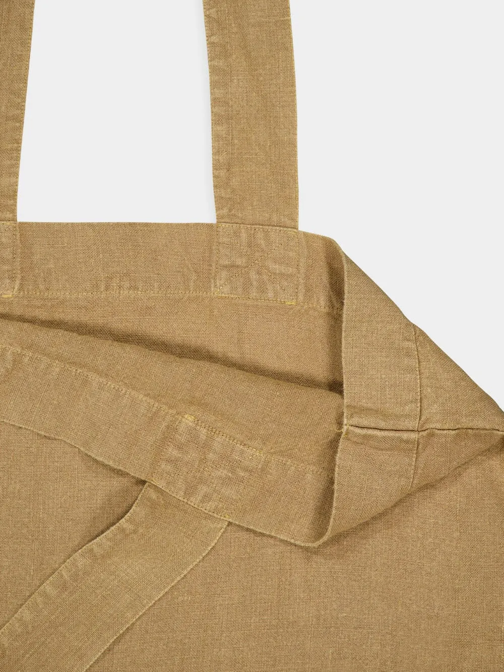 Brown Linen Escapade Bag