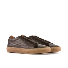 --Brown Low Top Trainer-