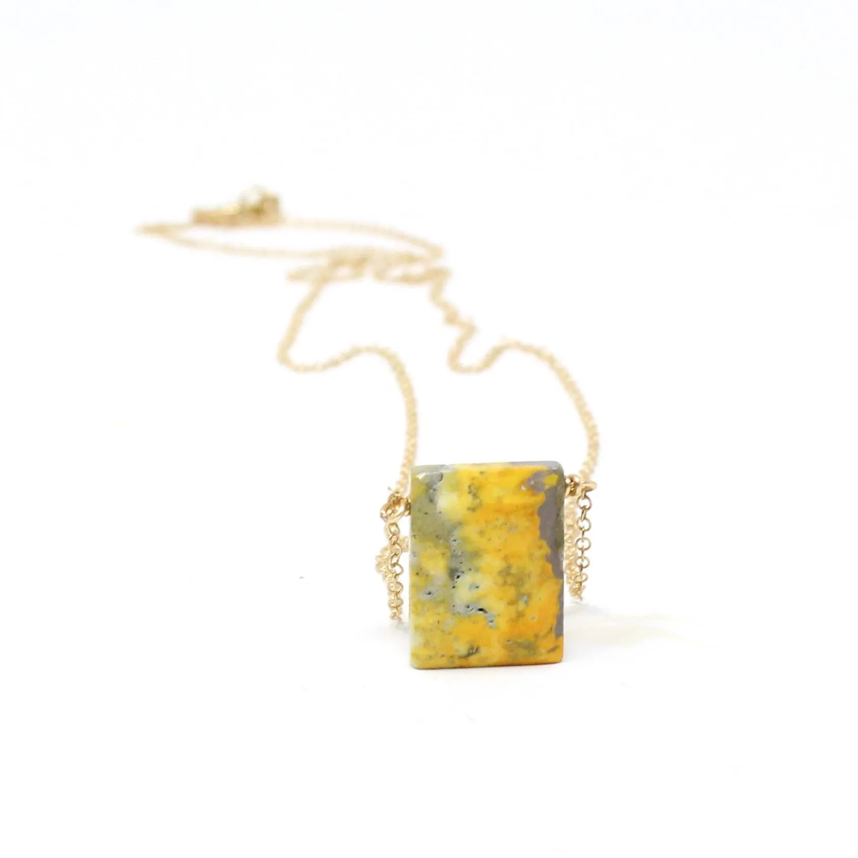 Bumble Bee Jasper Necklace