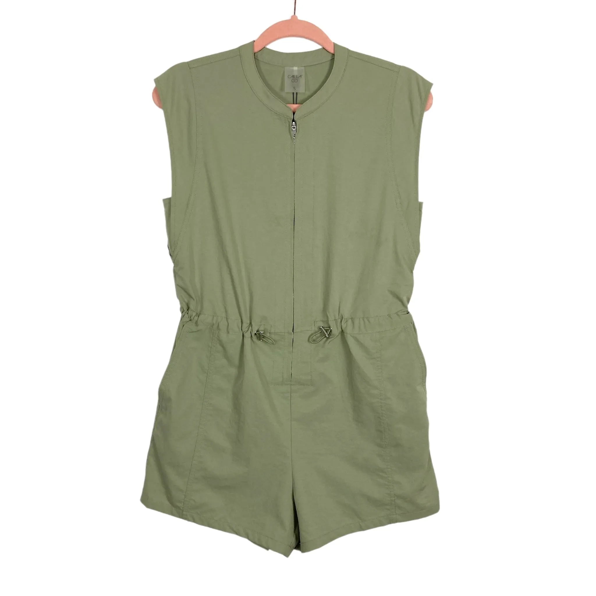 Calia Sage Utility Romper NWT- Size S