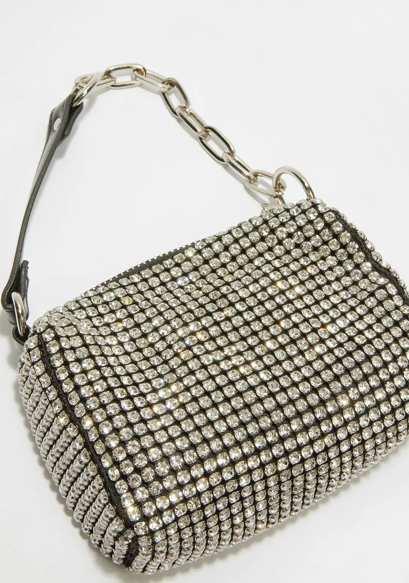 Can't Afford Me Rhinestone Handbag-