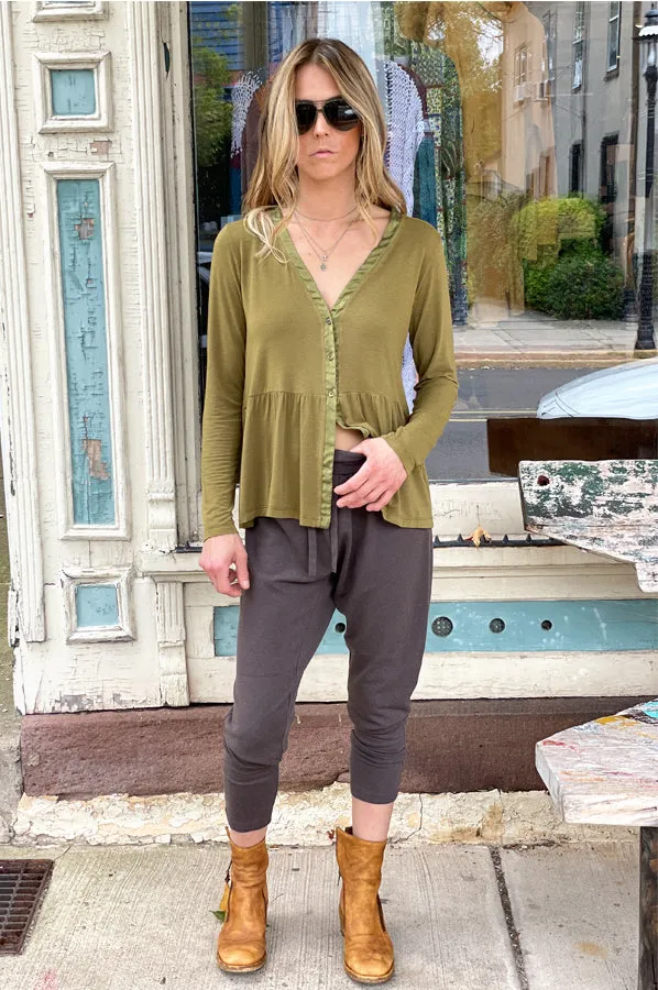 Cardigan - Olive
