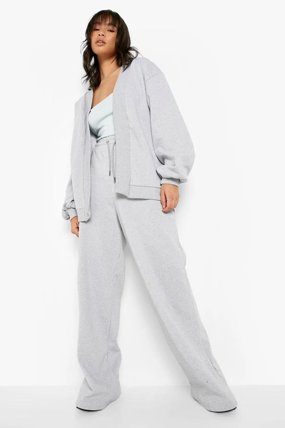 Cardigan Wide Leg Tracksuit