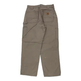 Carhartt Carpenter Trousers - 34W 30L Brown Cotton