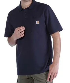 Carhartt Pocket Polo Shirt: Navy: XS