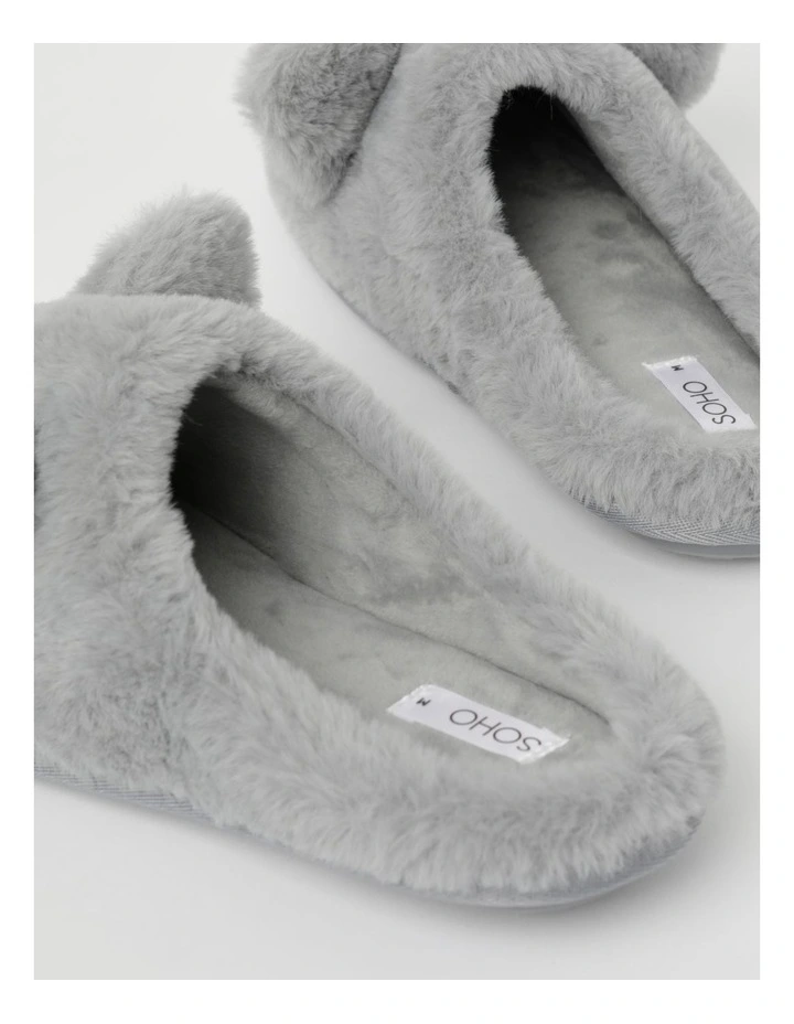 Cat Slipper in Grey