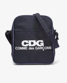 CDG  Logo Shoulder Bag Navy 