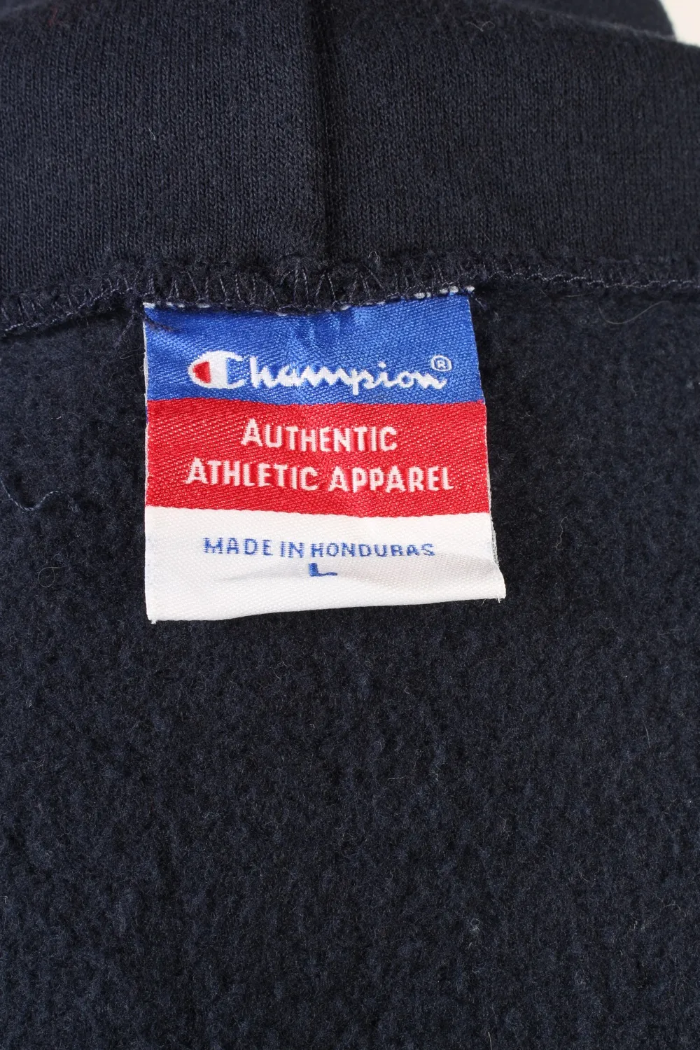 Champion Full Zip Hoodie Sweatshirt Top Navy L - Pepper Tree London