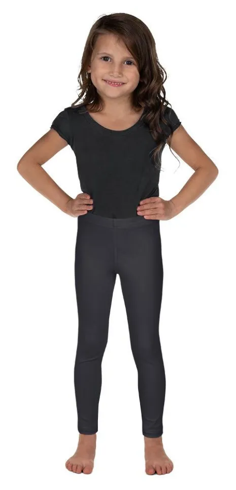 Charcoal Gray Kid's Leggings