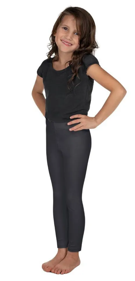 Charcoal Gray Kid's Leggings
