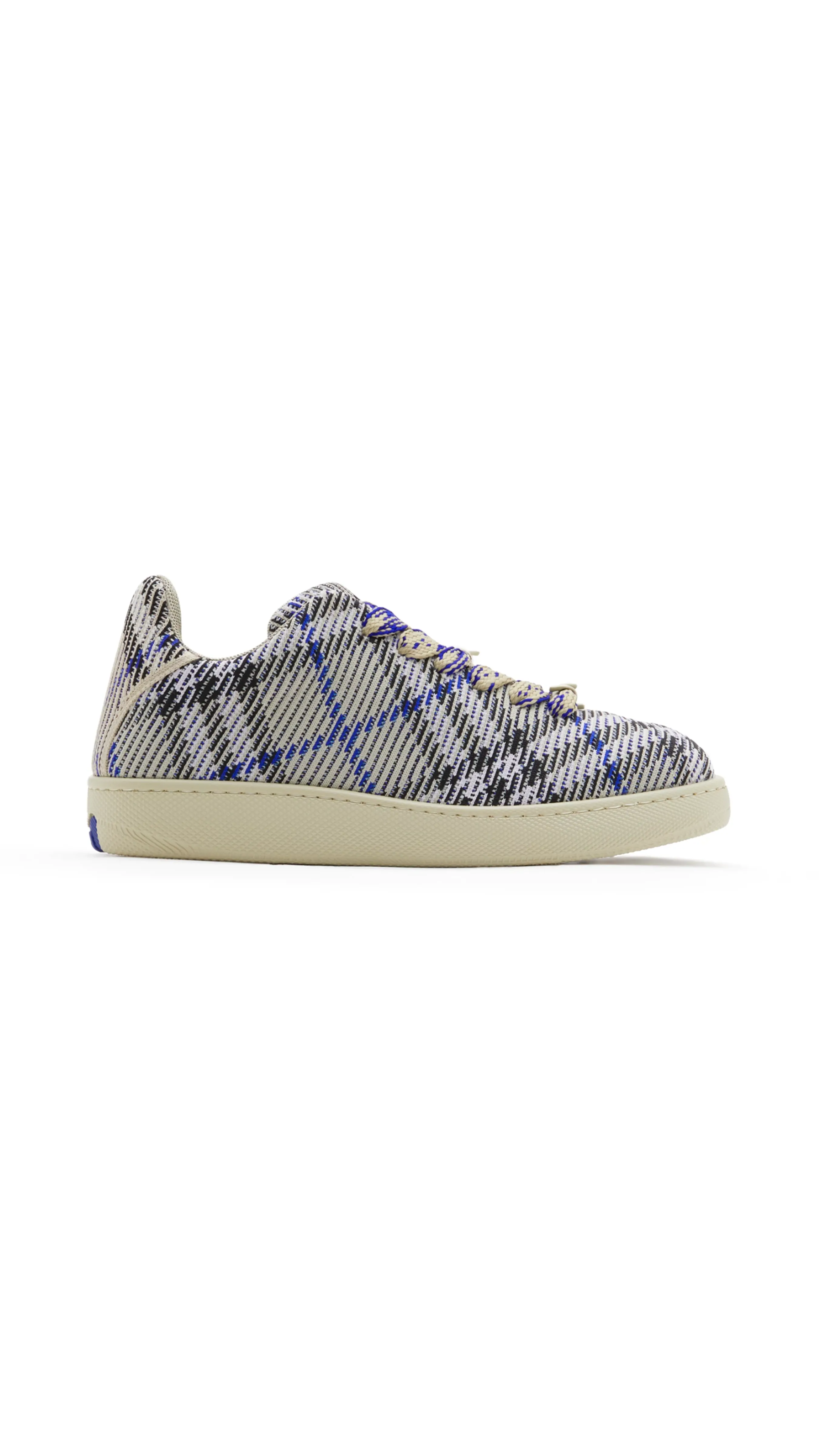 Check Knit Box Sneakers - Lichen