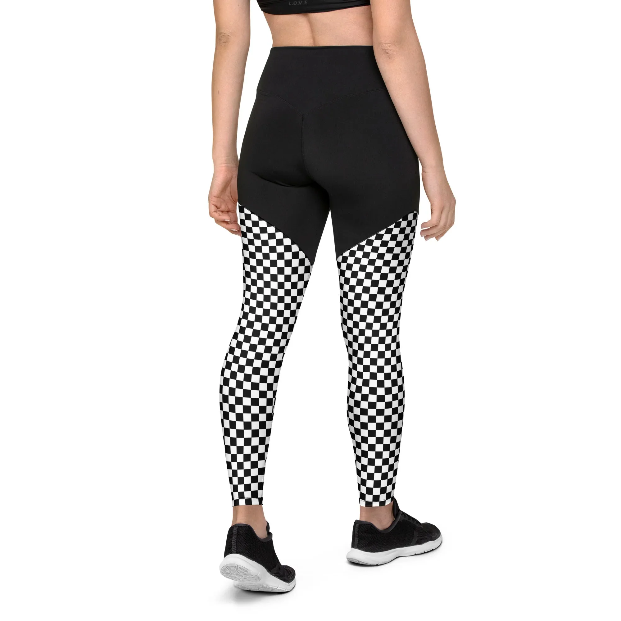 Checkered Compression Leggings