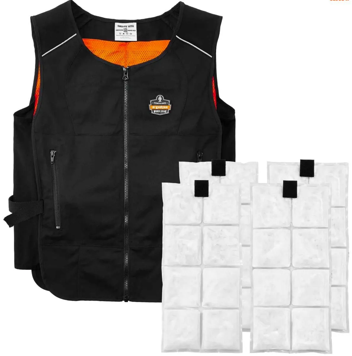 Chill-Its 6260 Lightweight Phase Change Cooling Vest with Packs