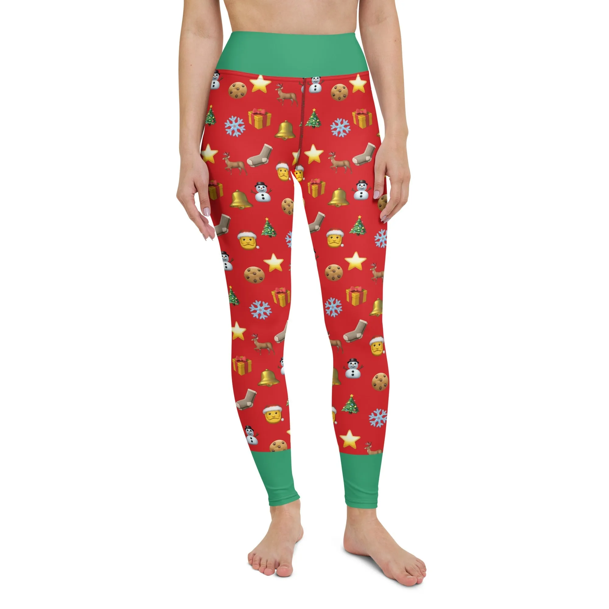 Christmas Emoji Yoga Leggings