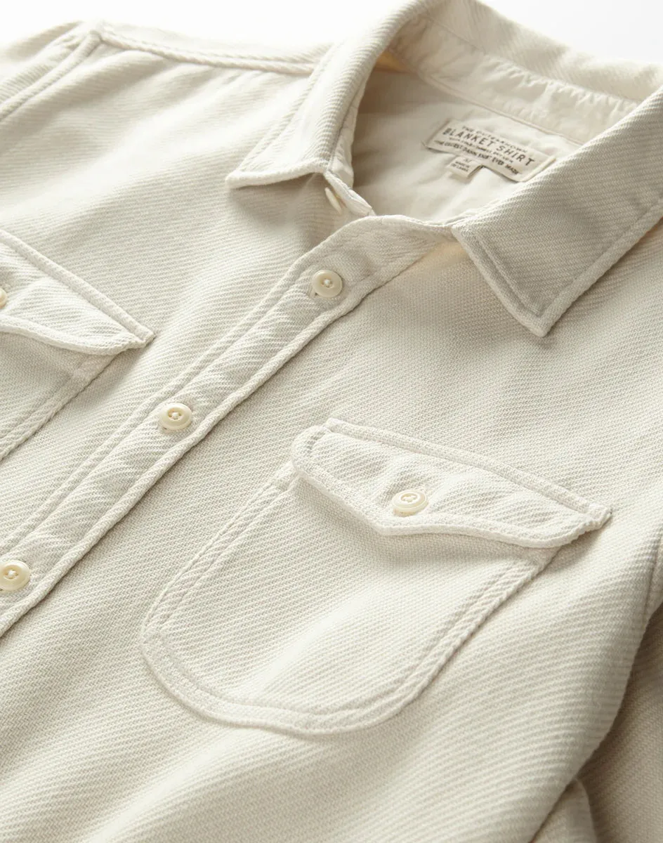 Chroma Blanket Shirt in Ecru