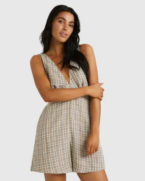 CLAIRE PLAID ROMPER