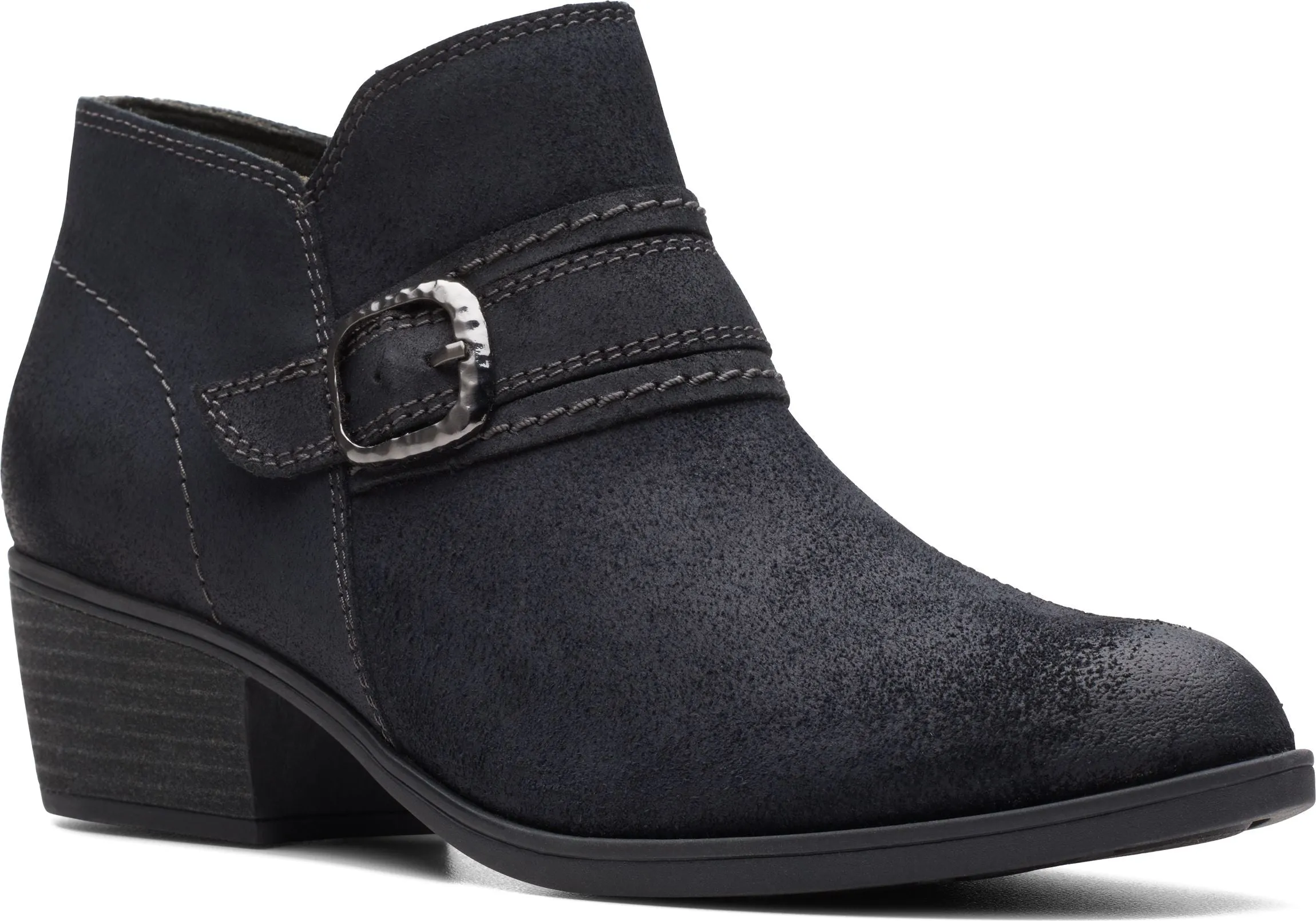 Clarks Charlten Bay Black Suede