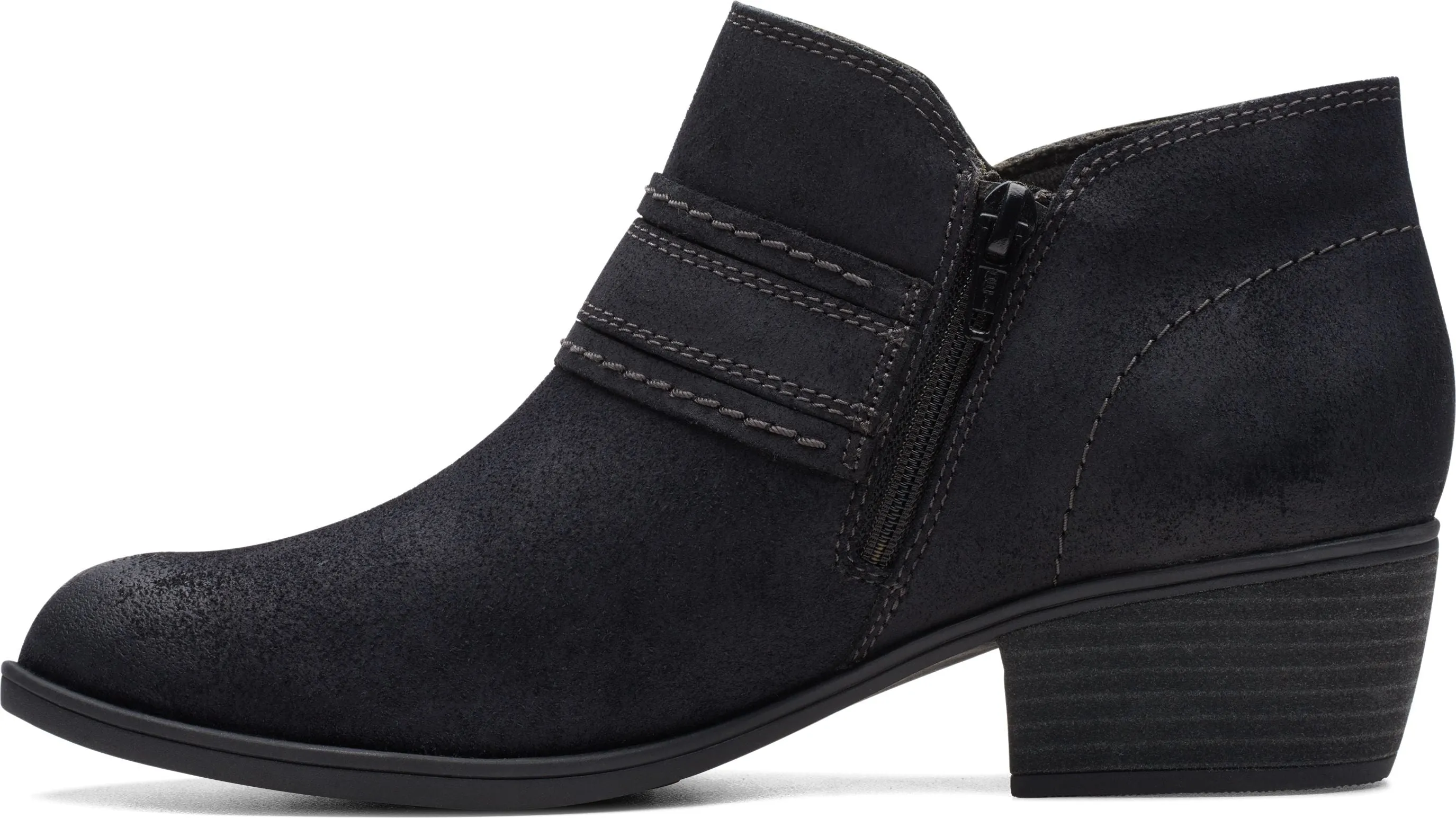 Clarks Charlten Bay Black Suede