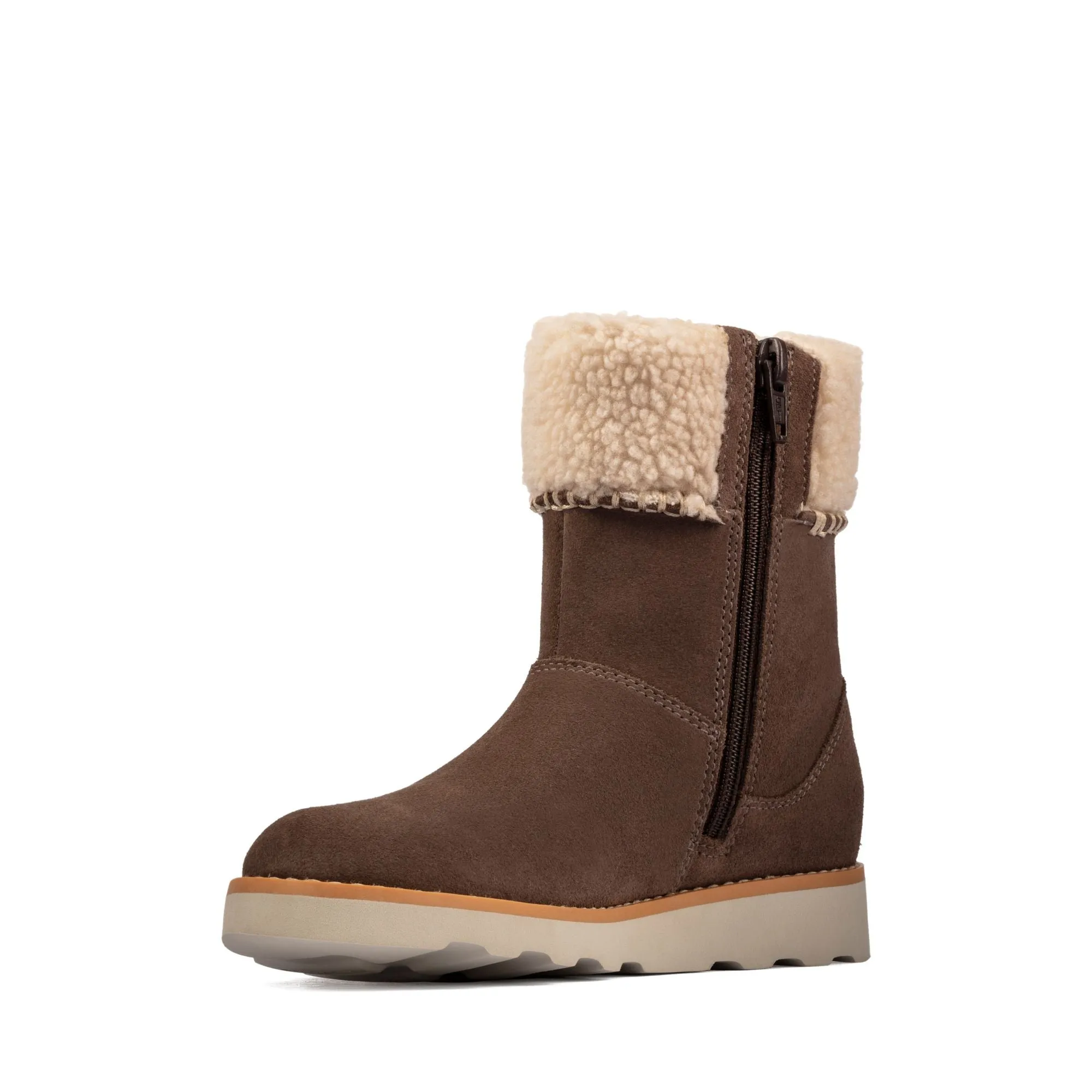 Clarks Crown Loop K Walnut Suede