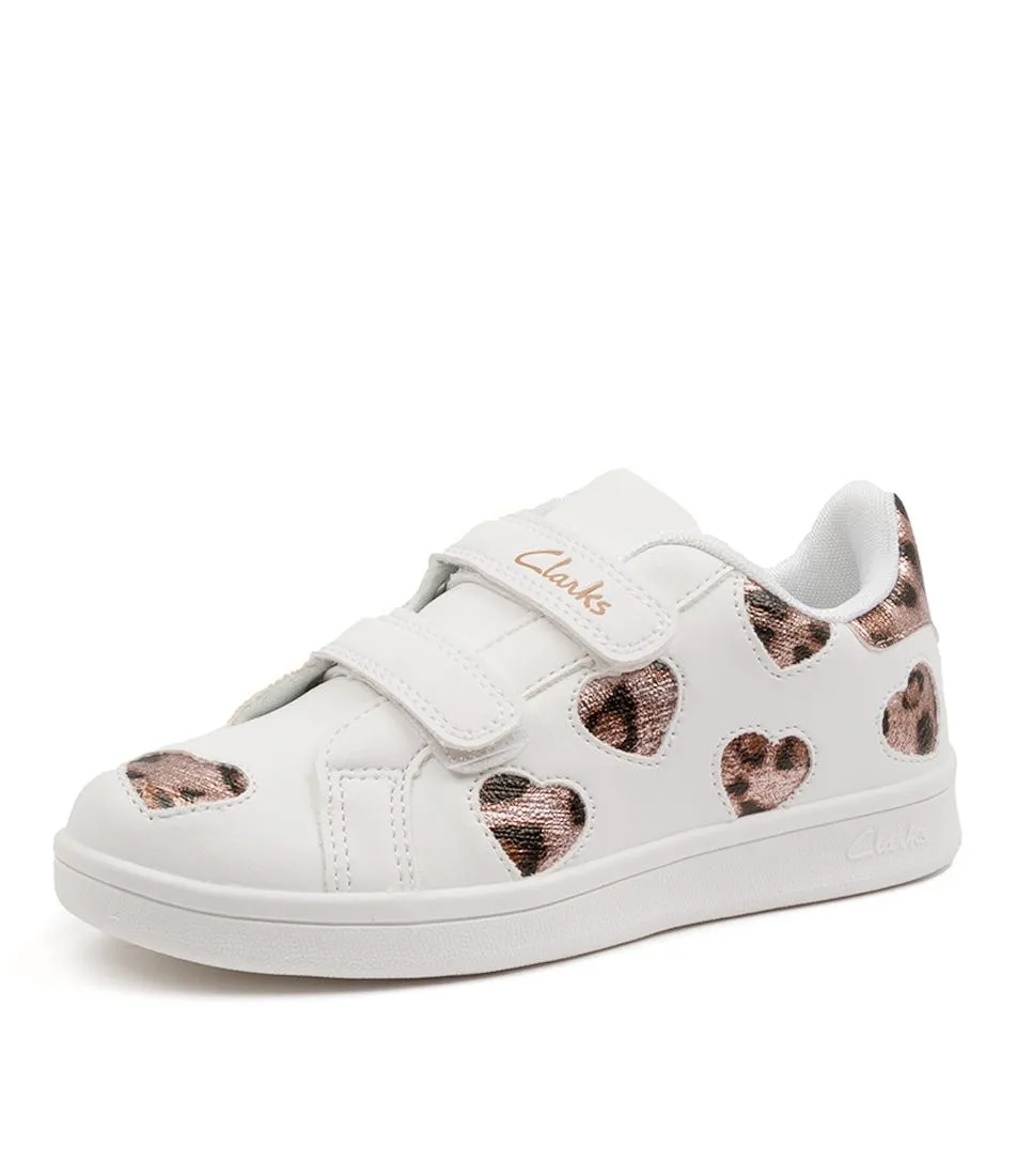 CLARKS Dixie Tot White-leopard