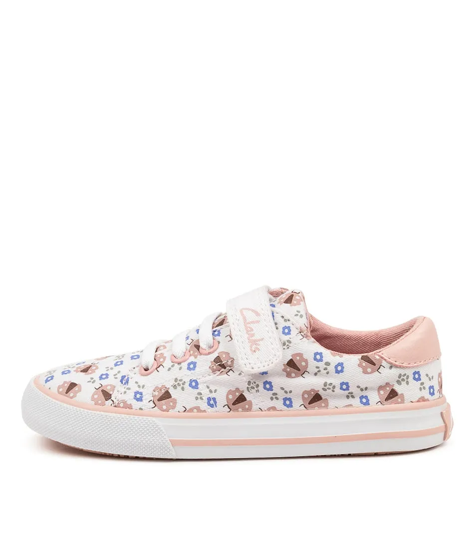 CLARKS Leah Jnr White-musk