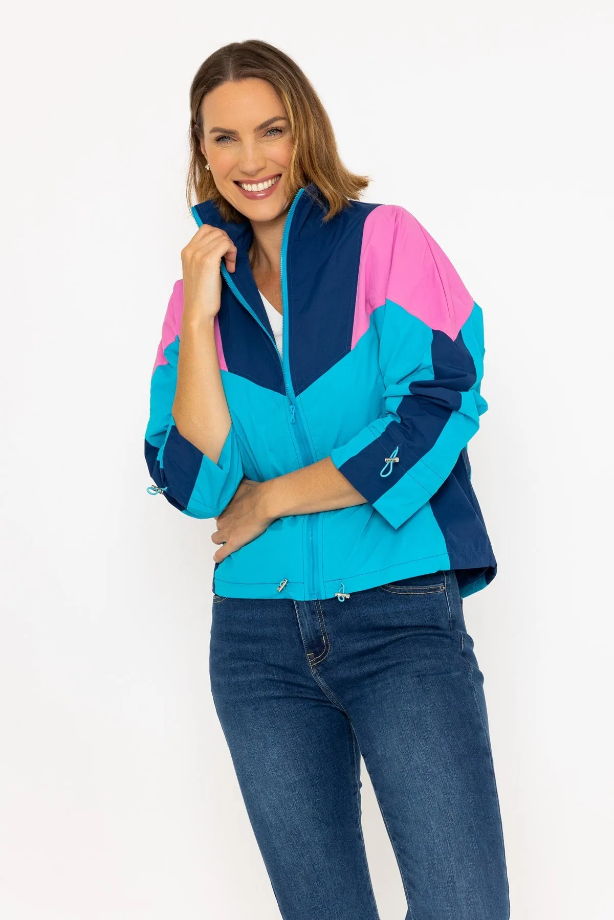 Colour block Wind Breaker Jacket