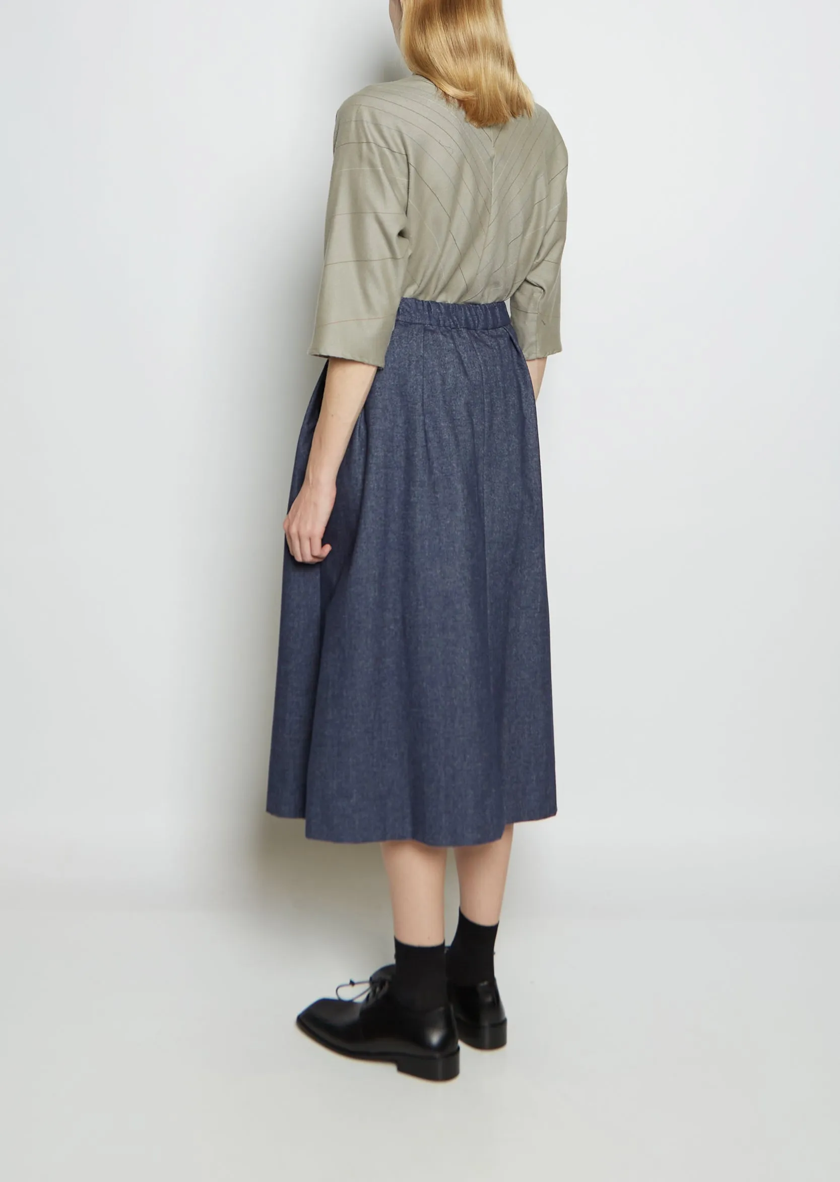 Cotton Denim Spinning Skirt