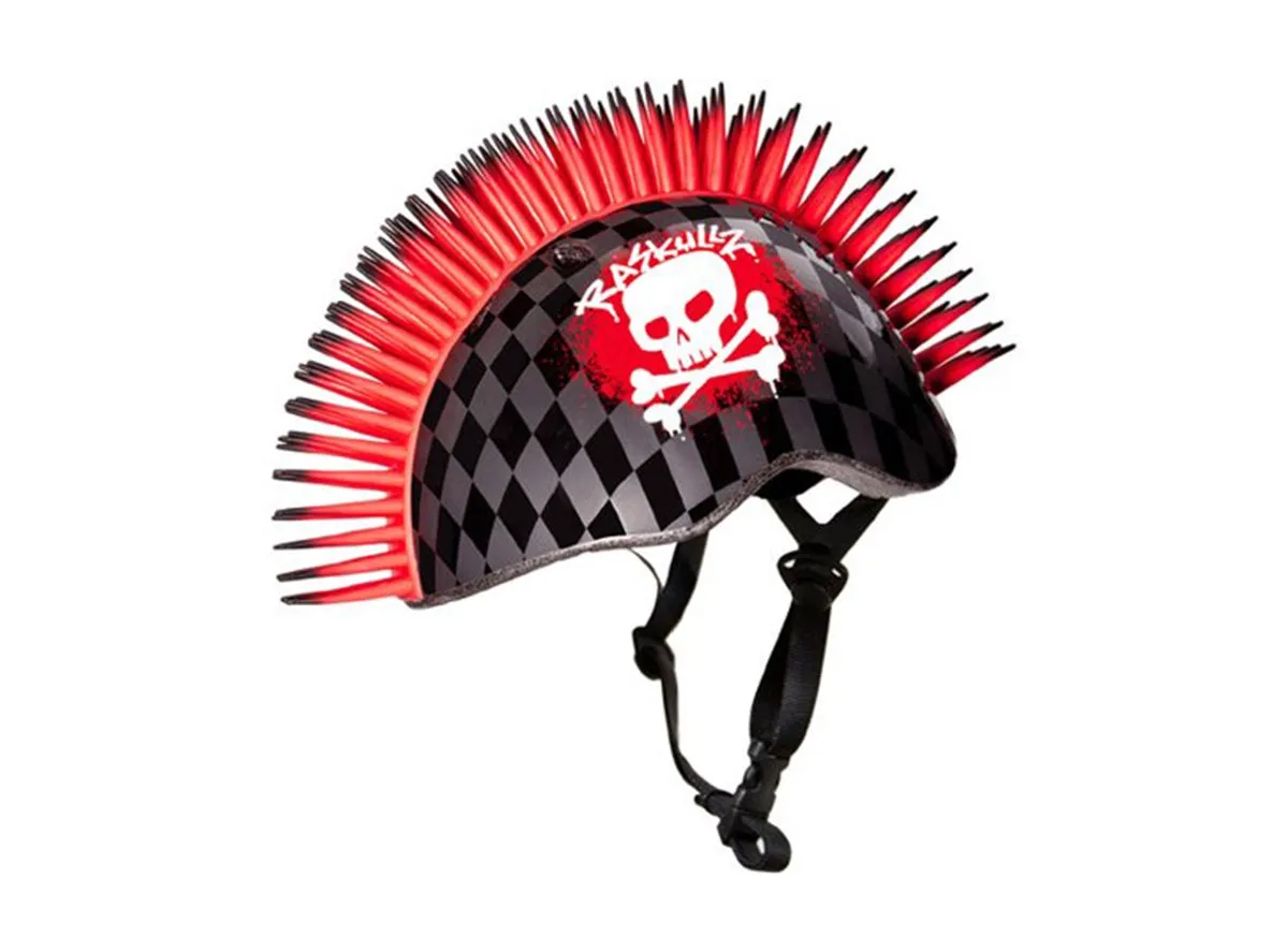 C.Preme Raskullz Child Safety Helmet - 5 Plus - Skull Hawk-Red