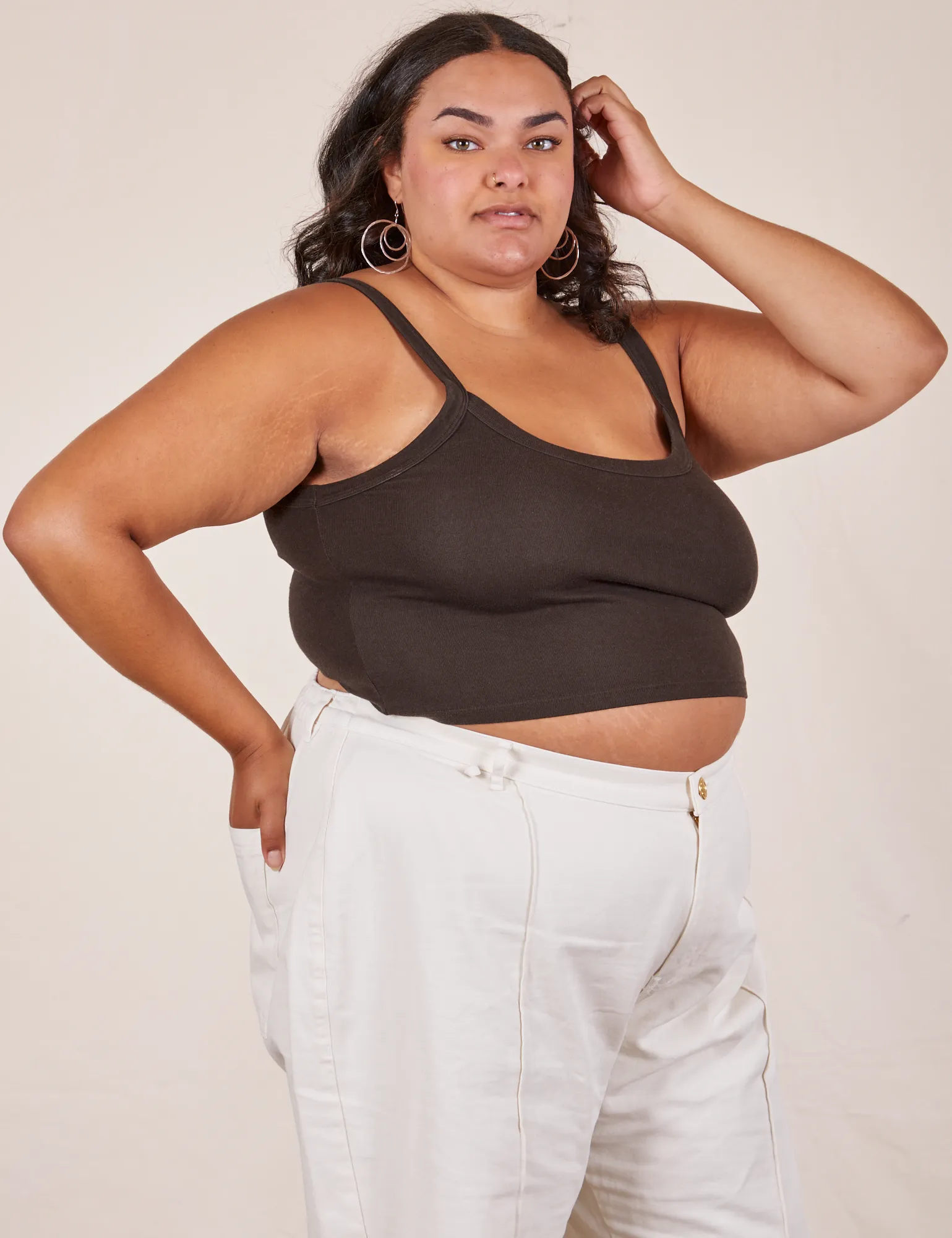 Cropped Cami - Espresso Brown