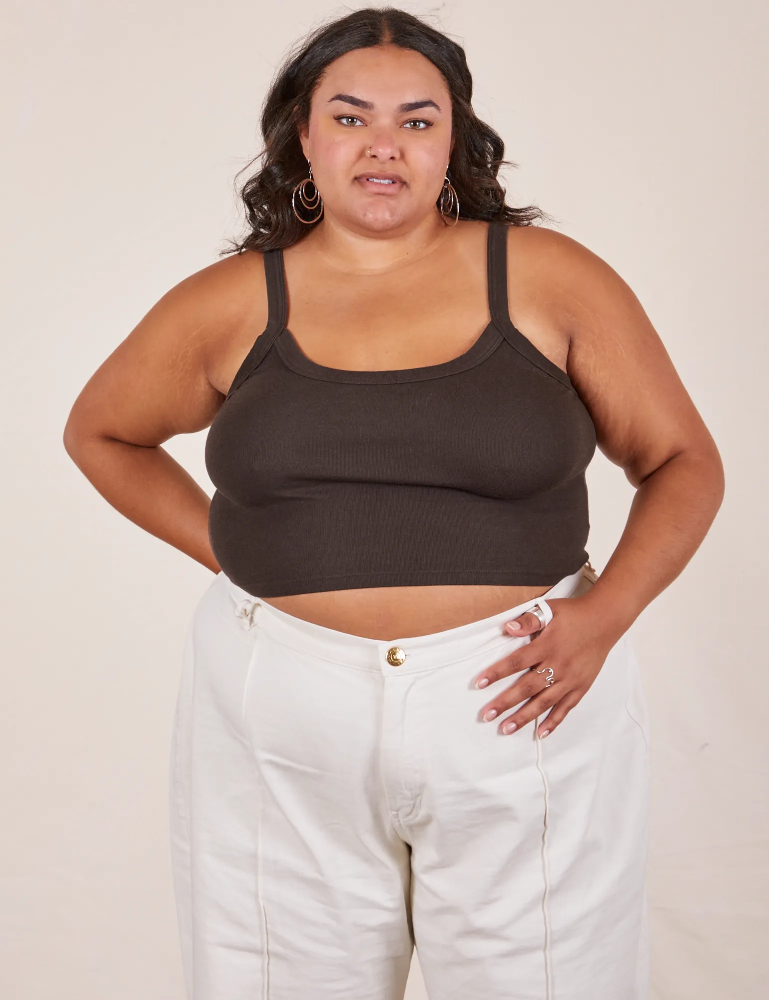 Cropped Cami - Espresso Brown