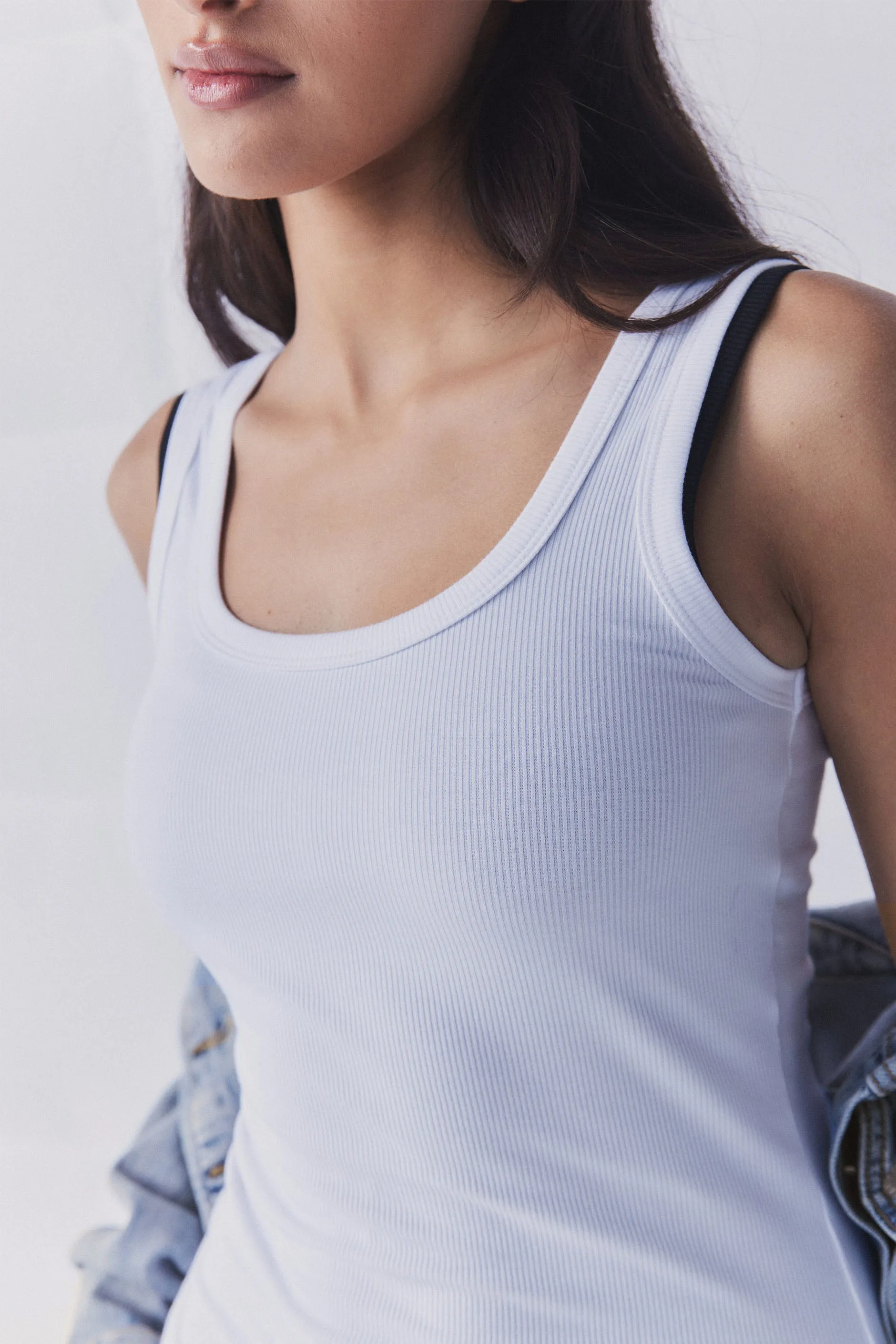 D-Luxe Bamboo Scoop Neck Tank