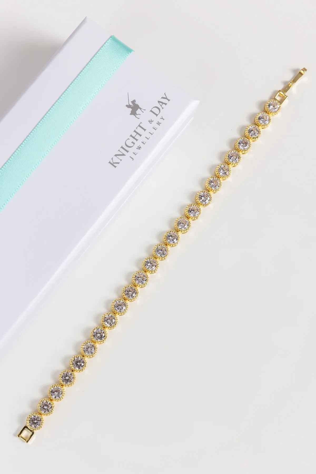 Danna Gold Tennis Bracelet