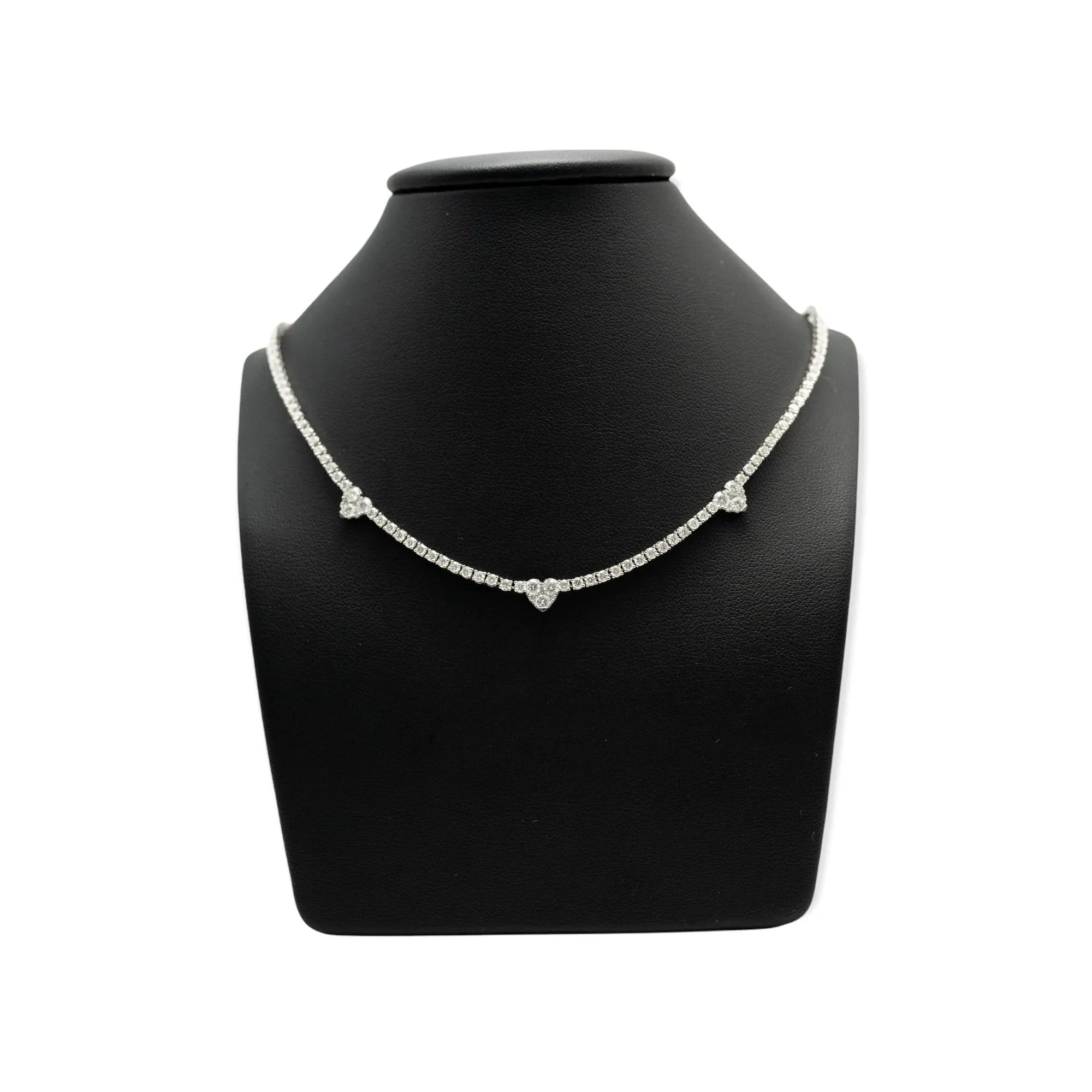 Diamond Heart Tennis Chain