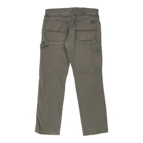 Dickies Carpenter Trousers - 34W 30L Khaki Cotton