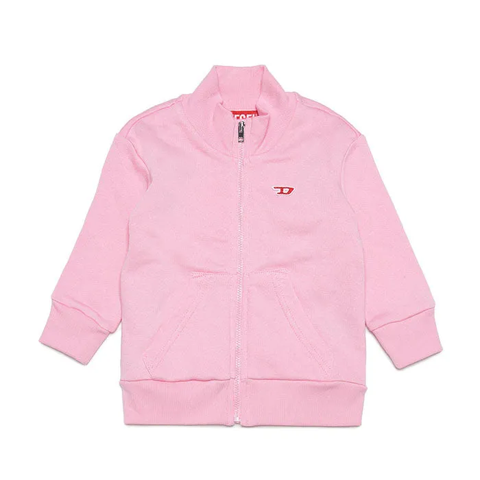 Diesel Zip-Up Sweater Jacket Pink