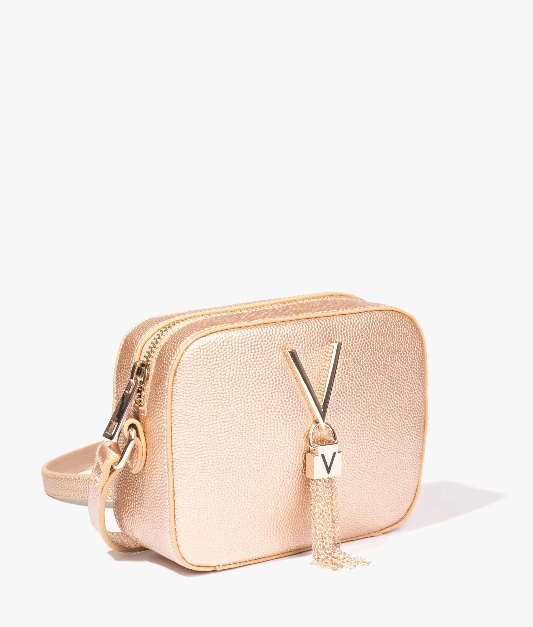 Divinia camera bag in gold
