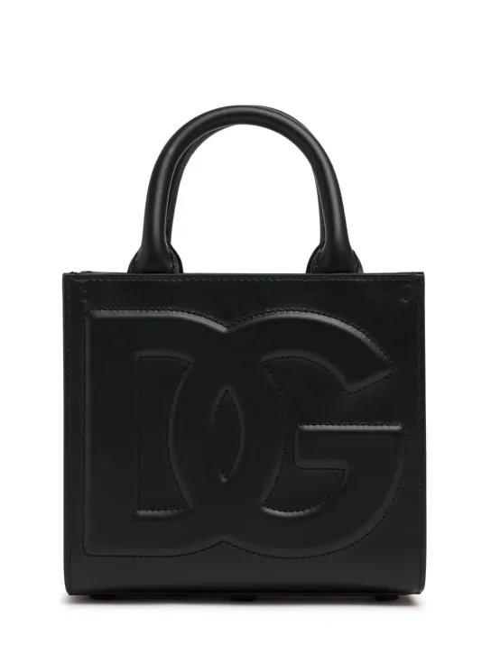 Dolce&Gabbana   Small DG Daily leather top handle bag 