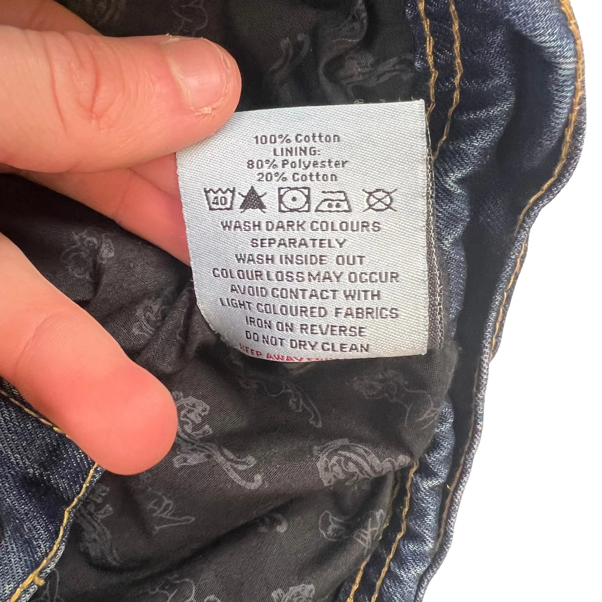 Ed Hardy Denim Jacket Blue