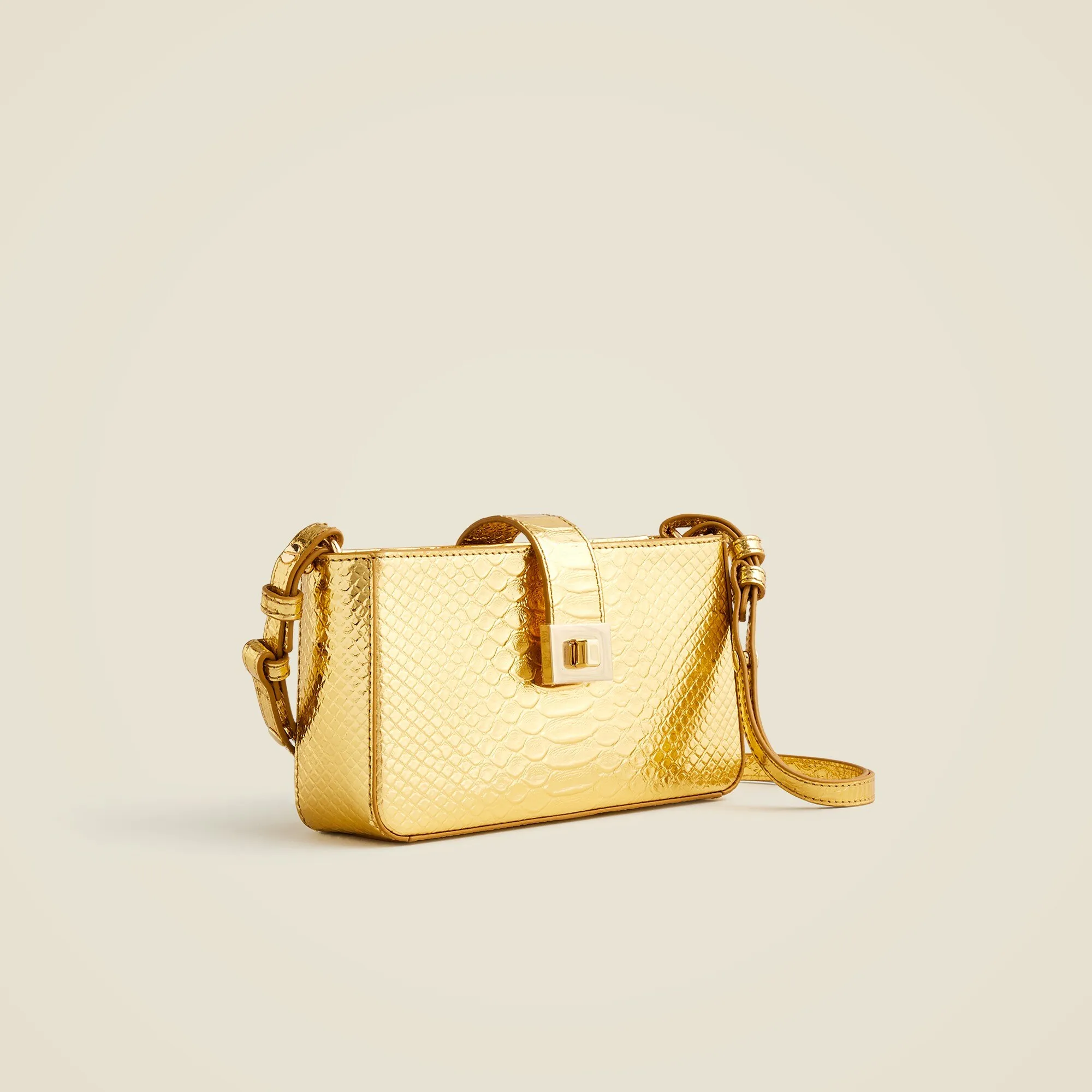 Edie three-in-one bag in snake-embossed Italian leather