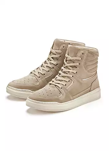 Elbsand Casual Hi-Top Leather Trainers | Grattan