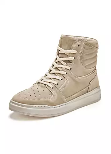 Elbsand Casual Hi-Top Leather Trainers | Grattan