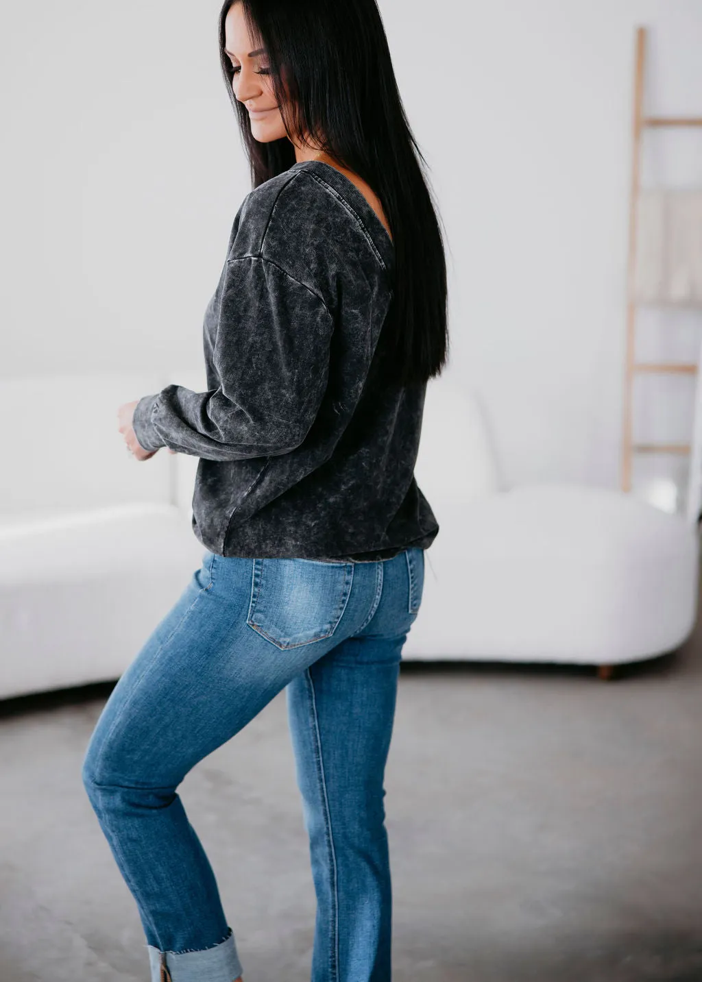 Emelia Mineral Wash Pullover