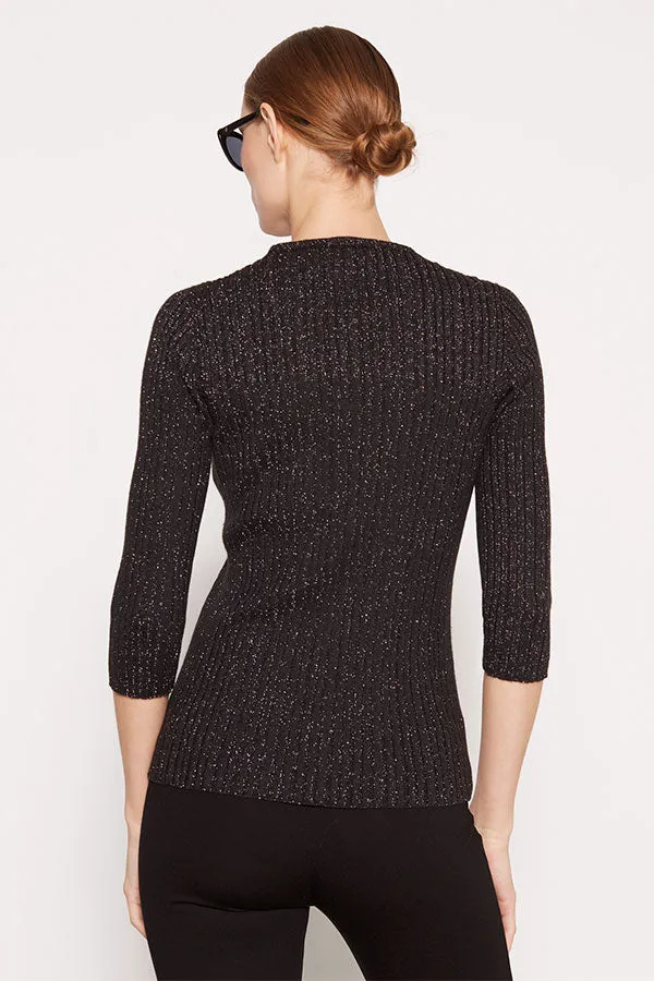Escorpion LUREX RIB KNIT SWEATER