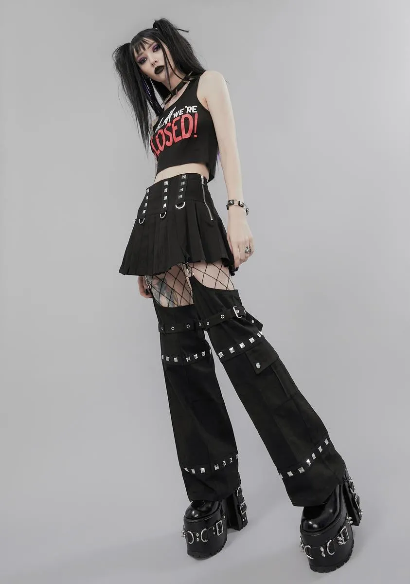 Everything Ends Suspender Skirt-