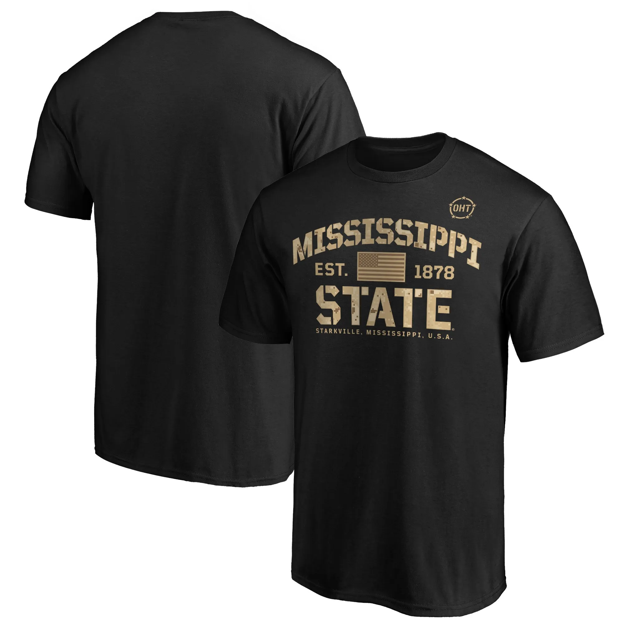 Fanatics Mississippi State Bulldogs Black OHT Military Appreciation Boot Camp T-Shirt