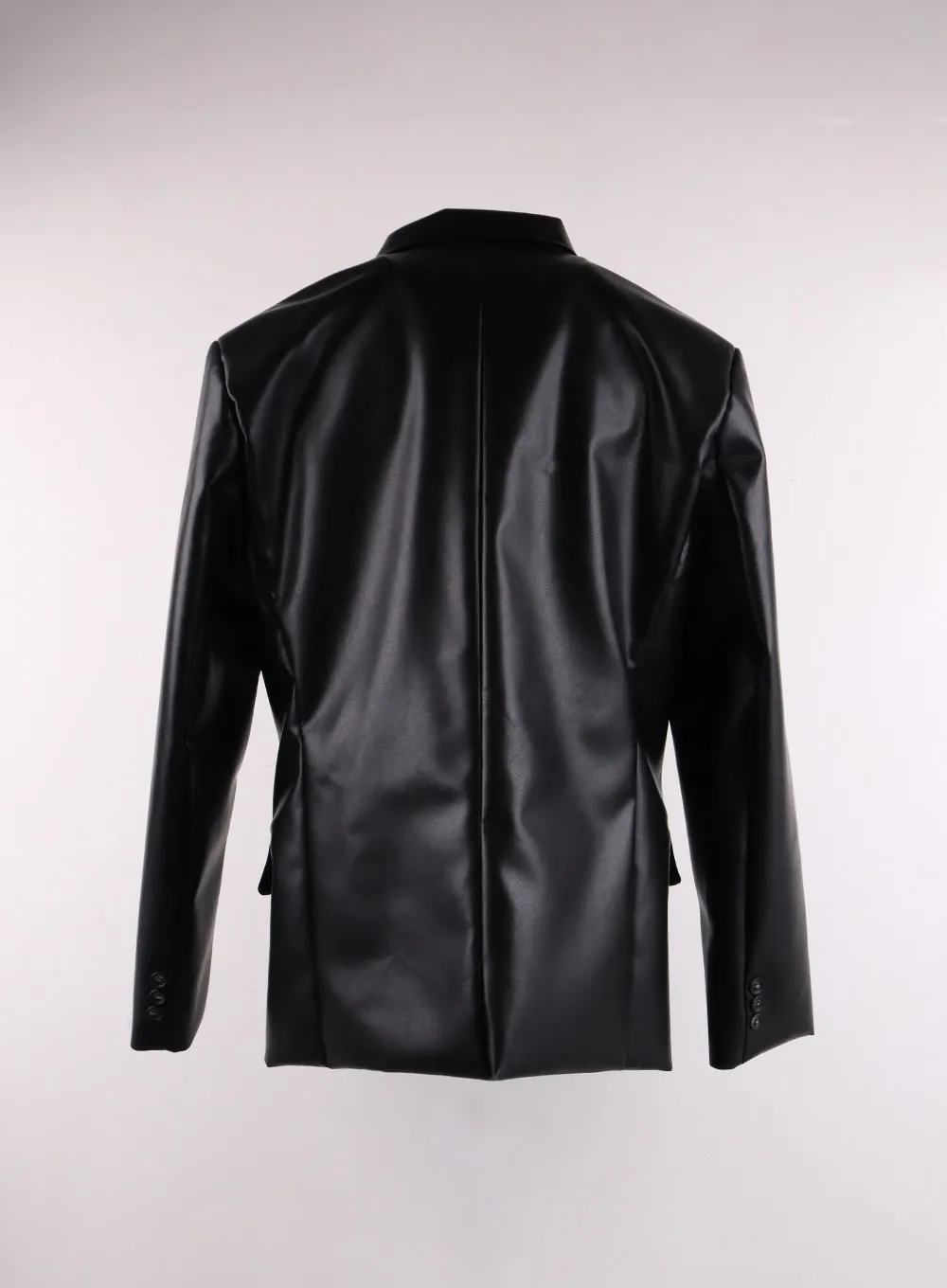 Faux Leather Polo Biker Jacket IF402