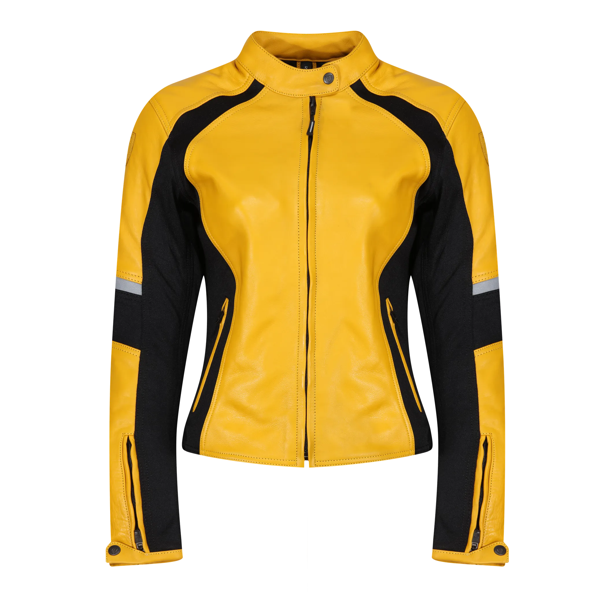 Fiona Yellow Leather Jacket