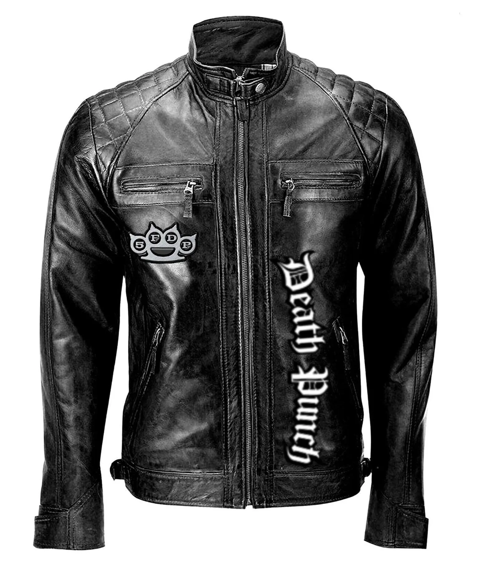 Five Finger Death Punch Black Leather Jacket | TLC