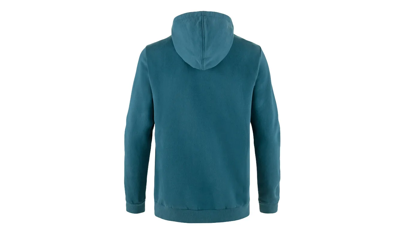 Fjällräven Logo Hoodie M Deep Sea