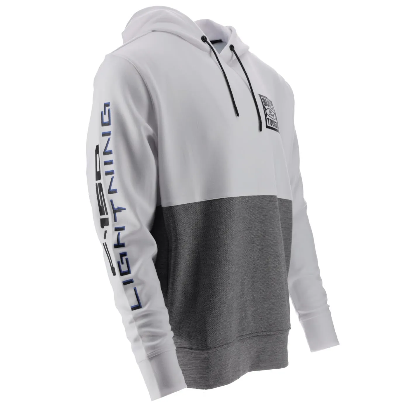 Ford F-150 Lightning Men's Colorblock Hooded Pullover Fleece